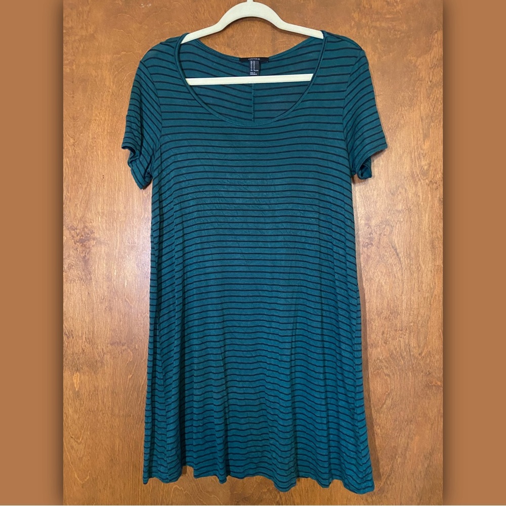 Forever 21 Striped T-Shirt Dress